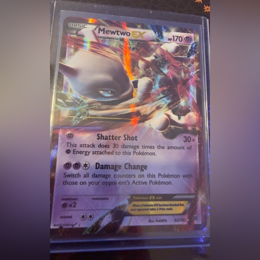 Pokemon Mewtwo EX Holographic Card